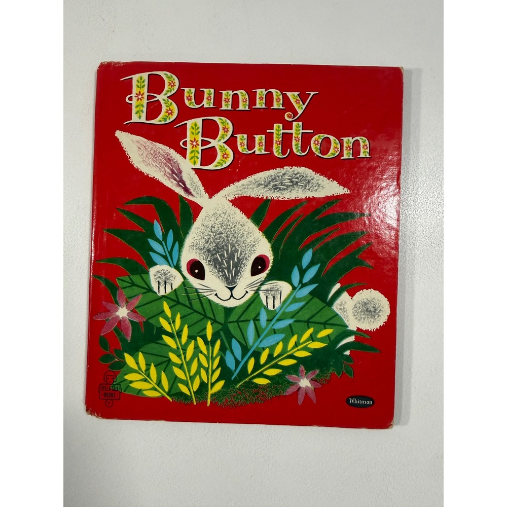 Vintage 1953 Bunny Button Tell-a-Tale Book Whitman Publishing Revena Myers